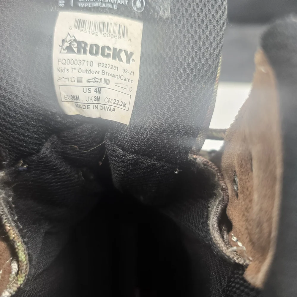Rocky‎ Kids' Outdoor Boots in Brown and Camo